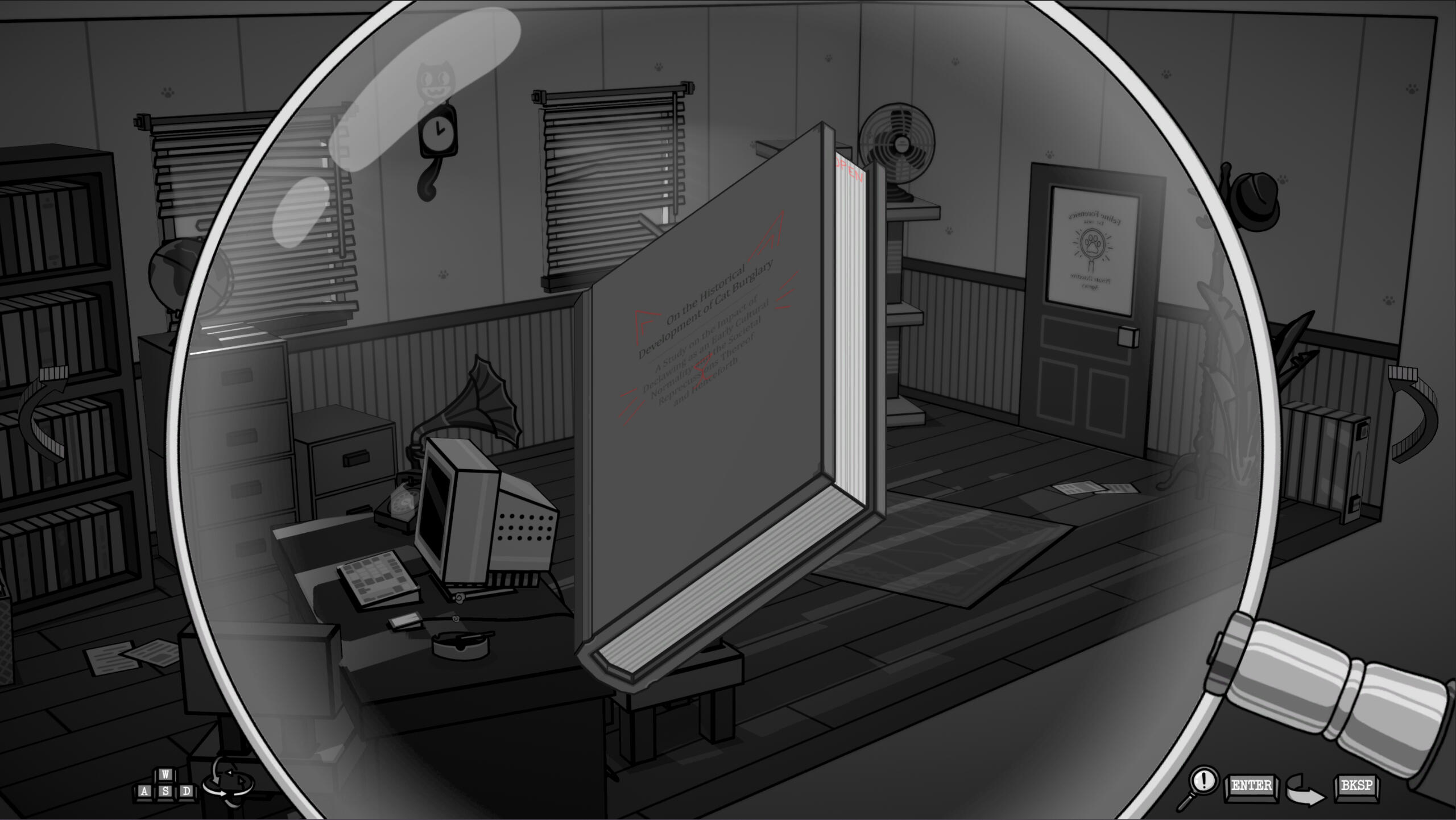 Screenshot showcasing evidence examination