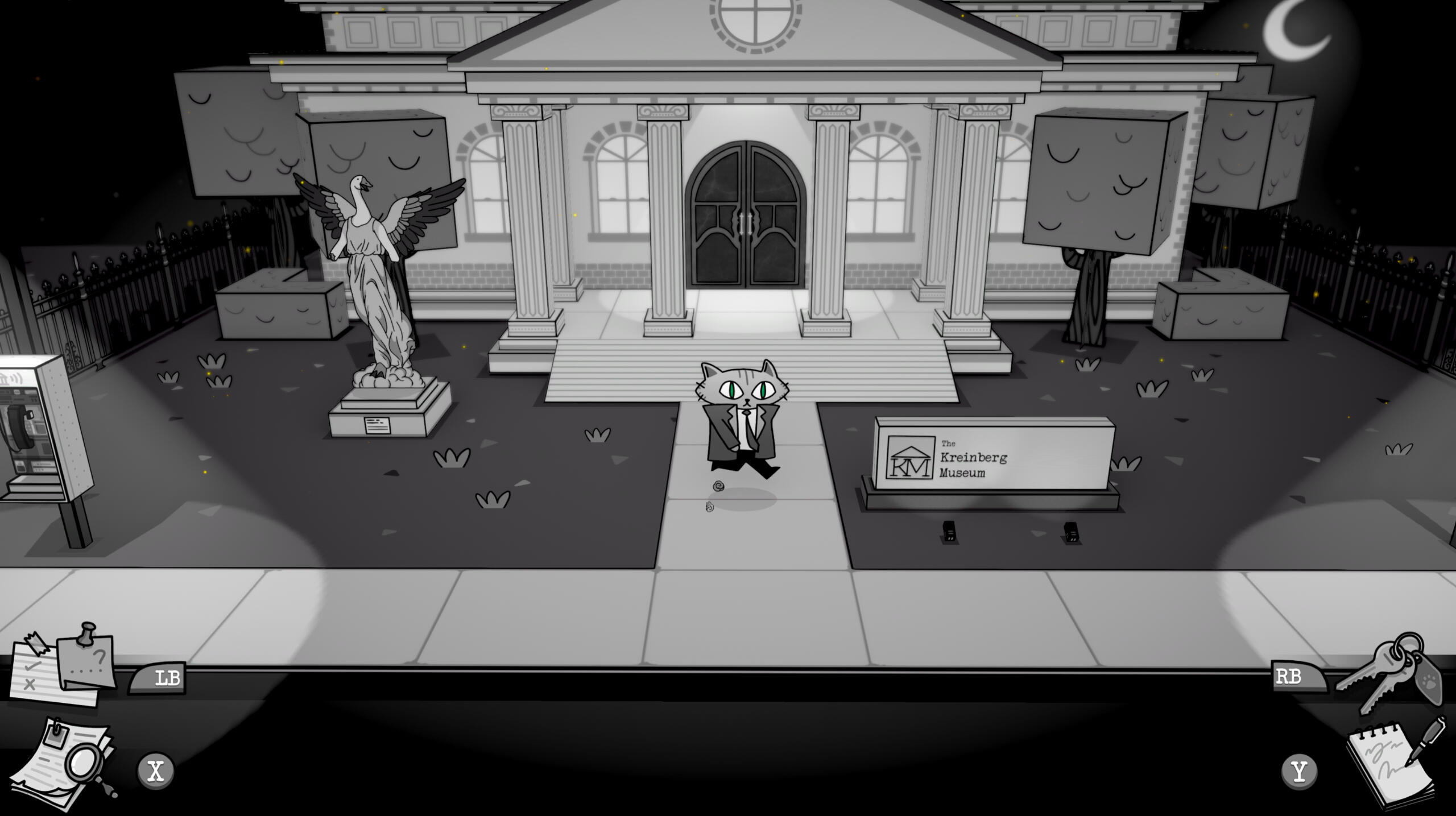 Screenshot showcasing the exterior environment